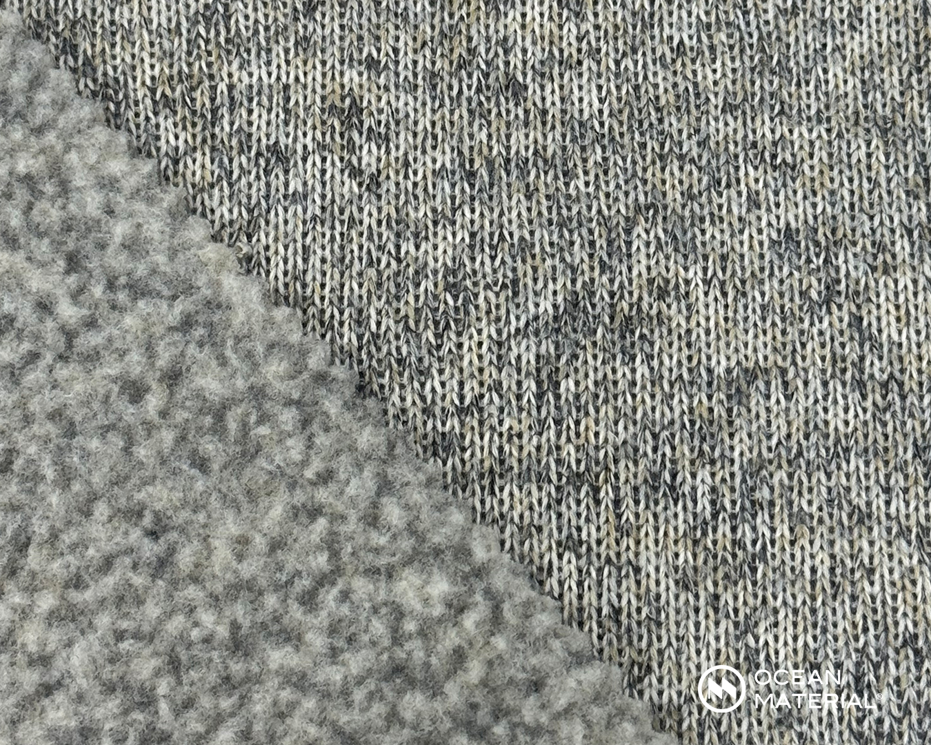 High-quality Ocean-Bound PET Fabric – brushed knit made from 100% rPET