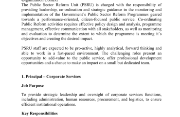 Job Vacancy cover page