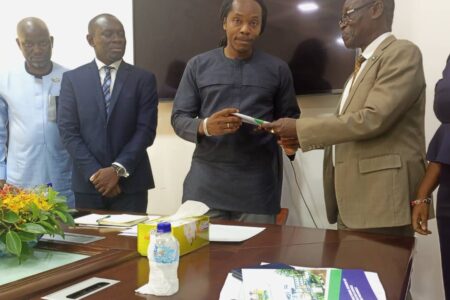 secretary-to-cabinet-and-head-of-the-civil-service-mr-john-sumaila-hands-over-the-mfr-report-conducted-by-psru-to-the-chief-minister-dr-david-sengeh